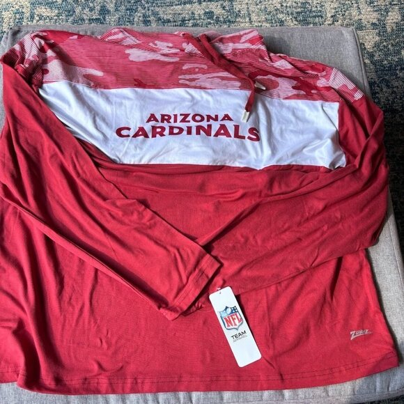 Zubaz Men's Lightweight Hoodie Arizona Cardinals, XXL - Picture 7 of 8